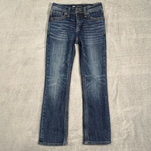 BKE Connor Bootcut Jeans Youth Boys 8 Regular Dark Wash Stretch Denim Y2K Rodeo